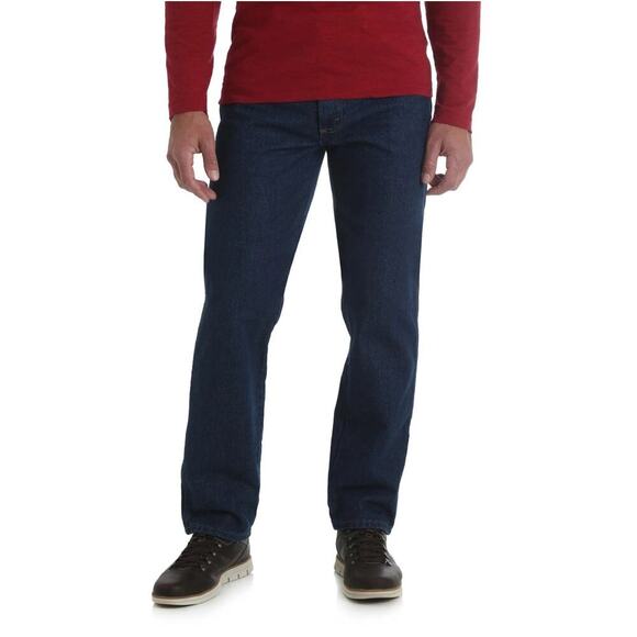 Wrangler Rustler Men's Regular Fit Jeans Prewash Indigo Straight Leg 35 X 34 - Picture 1 of 7